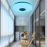 RGB 60W Dimmable Music Ceiling lamp Remote&amp;APP control Ceiling Lights AC180-265V for home bluetooth speaker lightingFixture