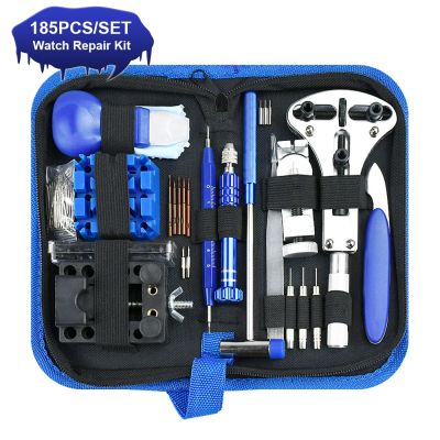 185/147Pcs Watch Repair Tool Kit Moving Parts Bottle Opener Assembly Rear Shell Repair Set Pressing Tool Battery Replacement Kit