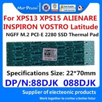 2023 Gratis Ongkir M.2 Nvme NGFF PCI-E 2280แผ่นความร้อน SSD สำหรับ Laird TFLE X550แผ่นซิลิโคนนำไฟฟ้าสำหรับ Dell XPS 13 15 ALIENARE 88DJK 088DJK