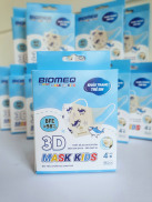 Khẩu trang 4 lớp Trẻ em 3D Biomeq  Hình cá mập  - Hộp 15 cái
