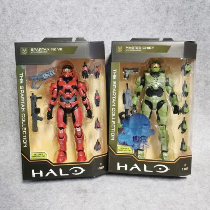 Halo Red Spartan MK VII Master Chief 117 Infinity Minifigure 6.5 inches ...