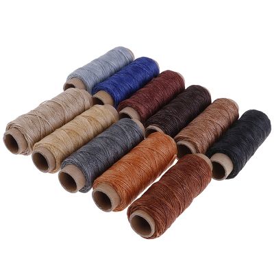 50m/Roll 150D 1mm Leather Waxed Thread Cord DIY Flat Waxed Thread Craft Tool Hand Stitching Thread Flat Waxed Sewing Line