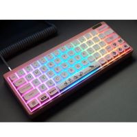 （Miss qis keycap） XDA ปุ่มกดแมว138คีย์ PBT ย้อมย่อยสีชมพูน่ารัก Miaomiao ธีม ForGMMKGaming MechanicalKeycaps