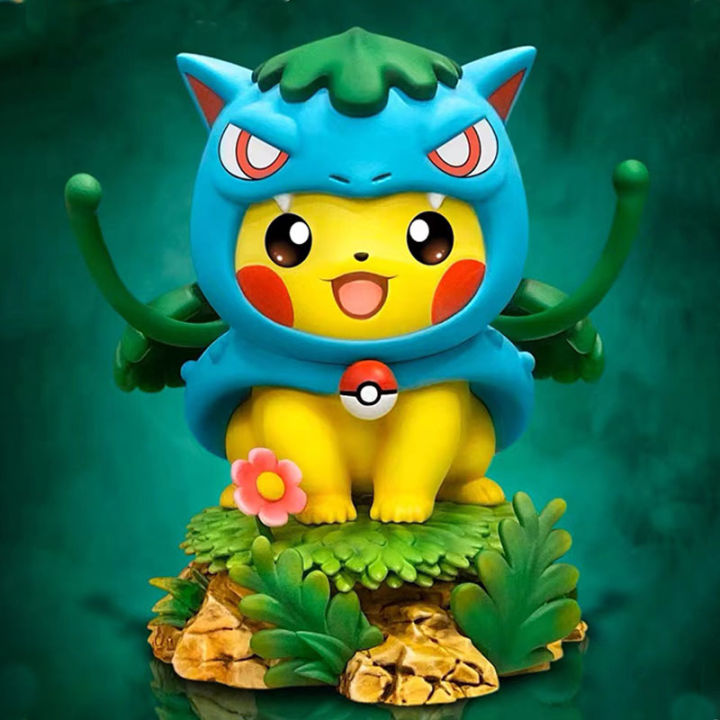 13ซม-pokemon-อะนิเมะตัวเลข-pikachu-คอสเพลย์รูป-bulbasaur-blastoise-charizard-action-figurine-pvc-รุ่นรูปปั้นตุ๊กตาของขวัญ