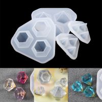 [LWF HOT]♠▼ Diamond Pendant Silicone Mold Cutting Shape Type Epoxy Resin Mould for DIY Resin Pendant Crafts Jewelry Making Accessories