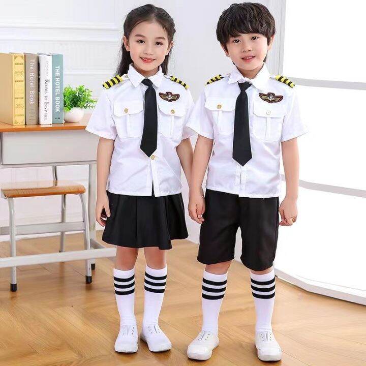 COSTUME FOR KIDS Career Costume Pilot Costume for Kid Captain Uniform ...