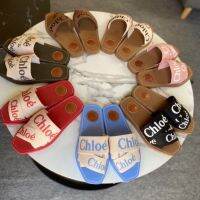 CHLOÉˉCross Braided Strap Roman Slippers Home Shoes 111105