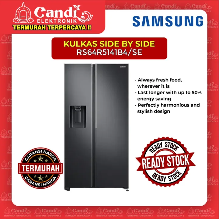 SAMSUNG KULKAS SIDE BY SIDE RS64R5141B4/SE Lazada Indonesia