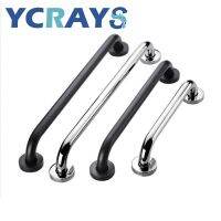 YCRAYS Black Chrome Stainless Steel Toilet Handrail For Bathroom Bathtub Safety Grab Bars Door Handle Towel Rack WC Accessories