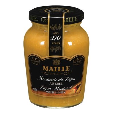 Premium import🔸( x 1) MAILLE Mustard Honey (200 ML.) 230 g. มัสตาร์ดแท้ผสมน้ำผึ้ง Honey [ML43]