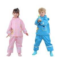 Fashion childrens one-piece raincoat rainpants suit full body waterproof kindergarten pupils raincoat