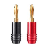 ”【；【-= 10Pcs Speaker Banana Plug Connector 4K -Plated 4MM Banana Connector For Speaker Adapter Audio Video Red