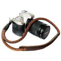 สายกล้องถ่ายรูป หนังแท้ แบบถัก Weaving leather Rope Camera Strap handmade Tan 2-Tone Color