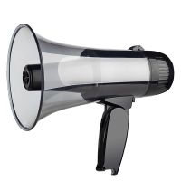 Portable Megaphone Bullhorn 20 Watt Power Megaphone Speaker Built-in Siren Alarm Modes with 240S Recording and USB Port Megaphones