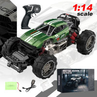 JDD【Fast Delivery】【Available Original】1:14รีโมทคอนโทรลรถ Off-Road ปีนเขาความเร็วสูงโลหะผสมรถ Drift Racing Rc รถของเล่นของขวัญเด็ก