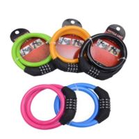 【LZ】☎❣  Anti-Theft Steel Wire Bicycle Lock 4 dígitos senha cadeado Scooter elétrico motocicleta Quad Mtb Bike Acessórios de bicicleta