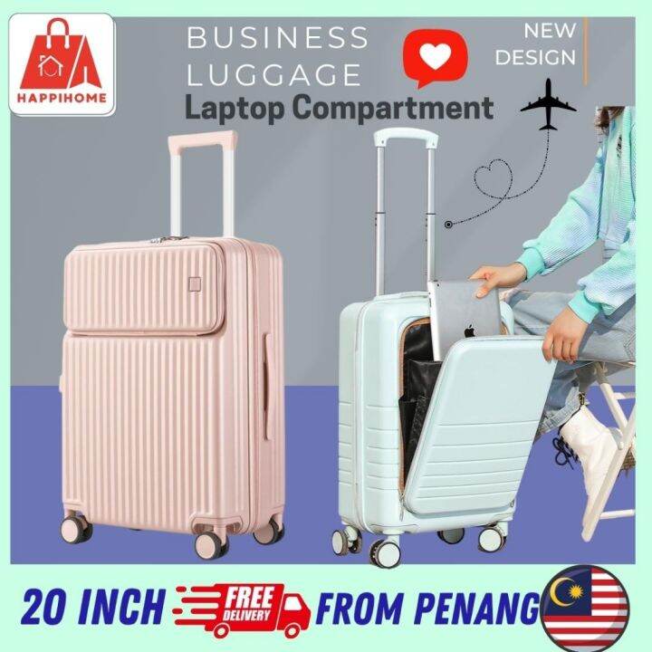 Japanese Style Luggage Travel Bag Smart Suitcase Front Opening Boarding