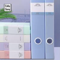 EDDY SONG สี Morandi กล่องจัดเก็บไฟล์สำหรับ A4 มัลติฟังก์ชั่ หนาขึ้น กล่องเก็บของบนโต๊ะ 5สี กันฝุ่นกันฝุ่น กล่องใส่เอกสาร แผนกบุคลากร