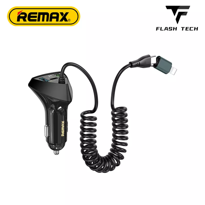REMAX RCC328 20W 22.5W PD QC Cabled Fast Charging Car Charger | Lazada ...
