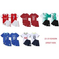 22-23 Season Football Jersey for Kids Saka Salah Jersey Children Soccer Training Clothes