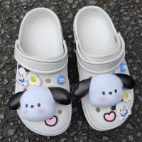 ✉✺■ New Kawaii Cute Sanrio Pochacco Perforated Shoe Accessories Shoe-Buckle Diy Slipper Accessories Exquisite Anime Toys For Girls