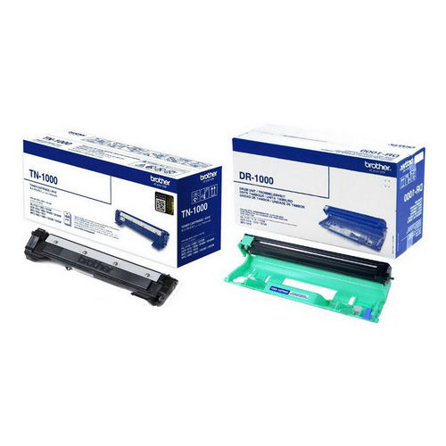 Brother TN-1000 TN1000 (Toner), DR-1000 DR1000 (Drum) HL-1110, 1200, 1210w,  DCP-1510, 1600, 1610w, 1615nw, MFC-1810, 1815, 1900, 1905, 1910w, 1915w