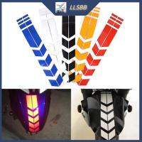 LLSBB รูปลอกการแจ้งเตือนสะท้อนแสงความปลอดภัยของล้อสติกเกอร์ติดรถยนต์บน Stiker Motor บังโคลน