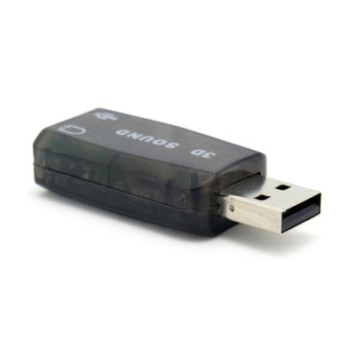 Hot USB ถึง3.5มม. ไมโครโฟนอะแดปเตอร์3D การ์ดเสียงสำหรับชุดหูฟังลำโพงสเตอริโอ Aux