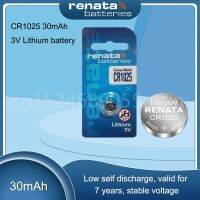 100 Original RENATA CR1025 CR 1025 3V ปุ่มเซลล์แบบเหรียญสำหรับเครื่องคิดเลขของเล่นอิเล็กทรอนิกส์ Scale KL1025 DL1025 BR1025