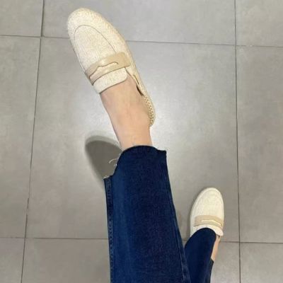2023 New Fashion version    2023 European and American summer new flat casual Baotou semi-slippers womens slip-on sandals fisherman shoes womens shoes