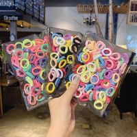 【Ready Stock】 ☊☃ C18 100 Pcs Candy Color Hair Tie Simple Rubber Band