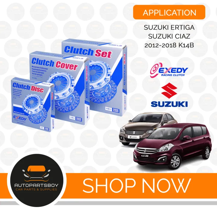 EXEDY CLUTCH KIT FOR SUZUKI ERTIGA 20122018 K14B / SUZUKI CIAZ (CLUTCH