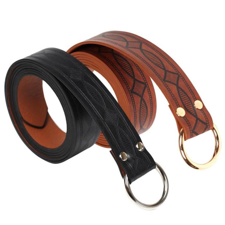 Medieval Belt Renaissance Knight Belt Embossed PU Leather O Ring Belt ...