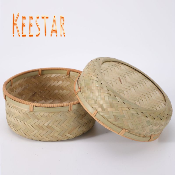 keestar-ไม้ไผ่สาน-dustpan-ไม้ไผ่-ตะแกรงไม้ไผ่ตะแกรง-ฟาร์มไม้ไผ่จัดเก็บผลิตภัณฑ์ตะกร้าครัวเรือนตะกร้าผลไม้-ซักผ้า-lai-ตะกร้ากลม