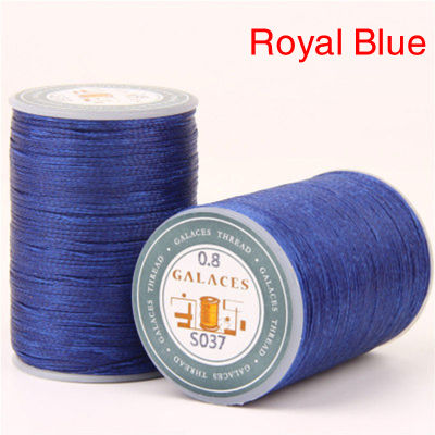 P5u7 1ม้วน Stiching Cord 0.8Mm 90M Waxed Thread 150D Flat Polyester Cord Sewing Craft Leather