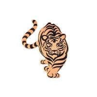 【YF】♈¤  CINDY XIANG Men Shirt Enamel Broche Vivid Tiger Brooch Pins Brooches Jewelry 2 Colors