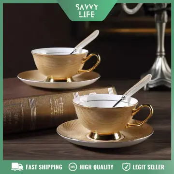 Buy Best Golden Brass Cup With Saucer Online