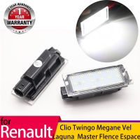 Car LED Number License Plate Lights For Renault Megane 2 Clio Laa 3 Megane 3 Twingo Master Vel Satis