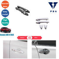 Honda WRV DG4 ประตูมือจับคาร์บอนเปียโนสีดำตกแต่ง Antiscratch ป้องกันสำหรับ Honda WRV DG4 อุปกรณ์เสริม