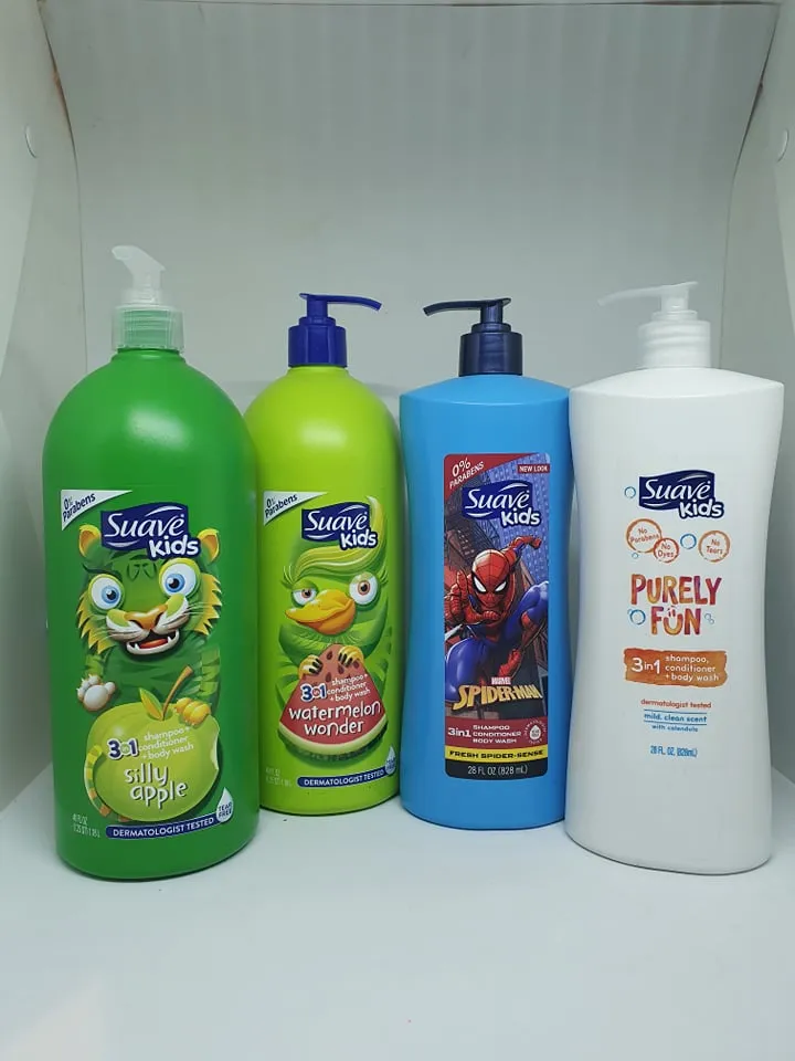 Suave Kids' Spider-man 3-in-1 Pump Shampoo + Conditioner + Body