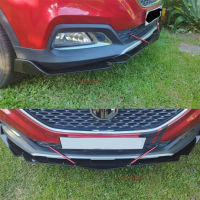 Universal รถกันชนหน้า Lip Body Kit สปอยเลอร์ Splitter กันชน ABS Canard Lip Splitter Universal รถอุปกรณ์เสริม5ชิ้น