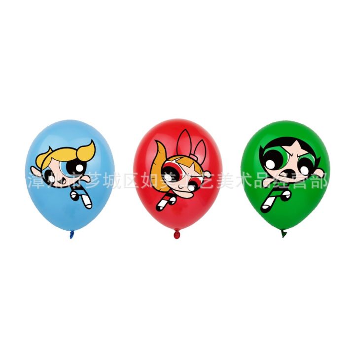 yt1-ธีม-powerpuff-girls-แบนเนอร์-สําหรับตกแต่งเค้กวันเกิดเด็ก-ty1