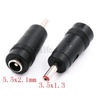 DC Power Adapter Connector Plug DC Conversion Head Jack Female 5.5*2.1mm Turn Plug Male 3.5*1.3mm Cables Converters