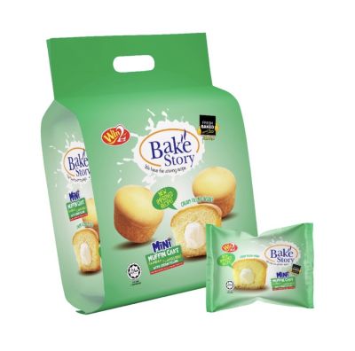 วินทู เบคสตอรี่ มินิมัฟฟิน เค้ก รสใบเตย Win2 Bake Story Mini Muffin Cake Pandan Flavoured 200g