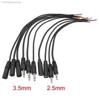 ▧ 2.5mm/3.5mm Mono Stereo Connector Cable Plug Male Female 2Pin 3Pin 4Pin Audio Microphone Repair Cable Charger DIY Extension Wire