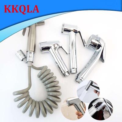 QKKQLA Handheld Bathroom Bidet Shower Head Faucet Spray ABS Water 1/2" 2m Hose Spring Tube Connector Sprayer