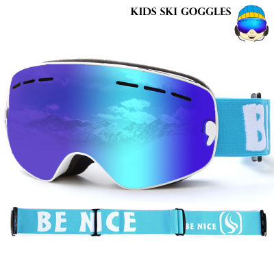 Kids Ski Goggles UV400 Anti-fog Snowboard Goggles Double Snow Glasses Skiing Winter Children Skiing Goggles Eyewear