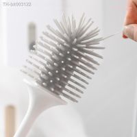 ▬☎ Neko Wall Mounted Silicone Bristles Toilet Brush with Holder Hollow Drain Tray Set Flexible Bathroom Deep Cleaning Tools