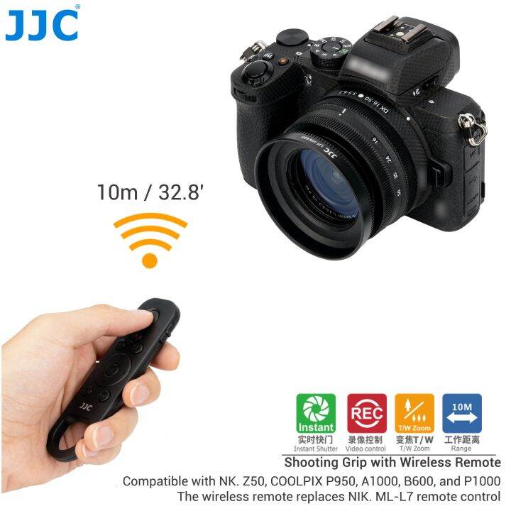 JJC Wireless Remote Control Commander For Nikon Z5 Z30 Z6II Z7II Zfc