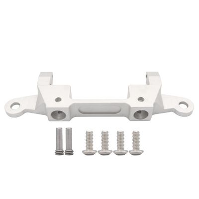 Upgrade Modified Rear Bumper Bracket Metal Replacement Parts Accessories for AXIAL 1/6 SCX6 JEEP Remote Control Car Parts ,Silver